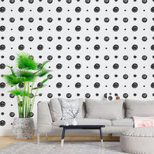 Load image into Gallery viewer, Modern Polka Dots Peel &amp; Stick Wallpaper N015104
