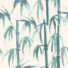 Load image into Gallery viewer, Leaves Bamboo Watercolor Peel &amp; Stick Wallpaper N015107
