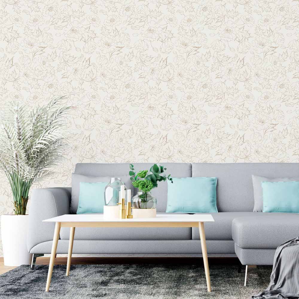 Floral Peel & Stick Wallpaper N015111