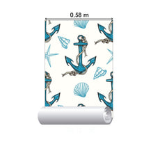 Load image into Gallery viewer, Marine Ocean Peel &amp; Stick Wallpaper N015117
