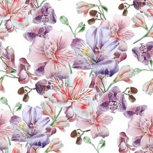 Load image into Gallery viewer, Floral Orchids Peel &amp; Stick Wallpaper N015128
