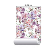Load image into Gallery viewer, Floral Orchids Peel &amp; Stick Wallpaper N015128
