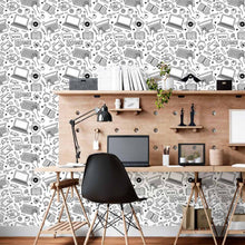 Load image into Gallery viewer, Work To Color Teen Peel &amp; Stick Wallpaper N015129
