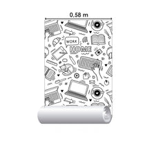Load image into Gallery viewer, Work To Color Teen Peel &amp; Stick Wallpaper N015129
