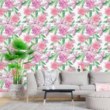 Load image into Gallery viewer, Watercolor Floral Peel &amp; Stick Wallpaper N015133
