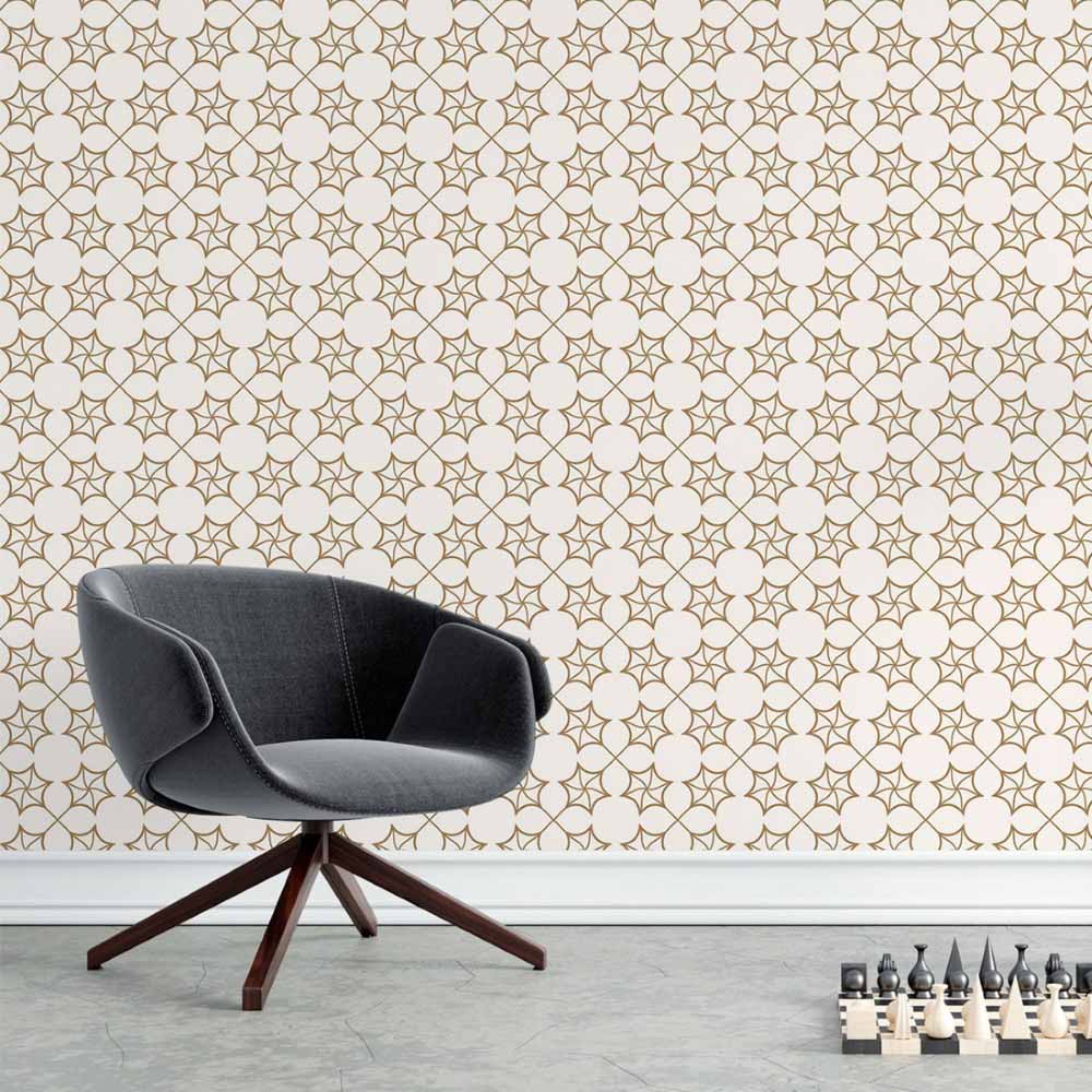 Abstract Geometric Shapes Peel & Stick Wallpaper N015147