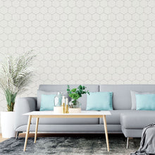 Load image into Gallery viewer, Geometric Hive Peel &amp; Stick Wallpaper N015156
