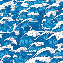 Load image into Gallery viewer, Waves Hokusai Peel &amp; Stick Wallpaper N015160
