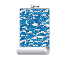 Load image into Gallery viewer, Waves Hokusai Peel &amp; Stick Wallpaper N015160
