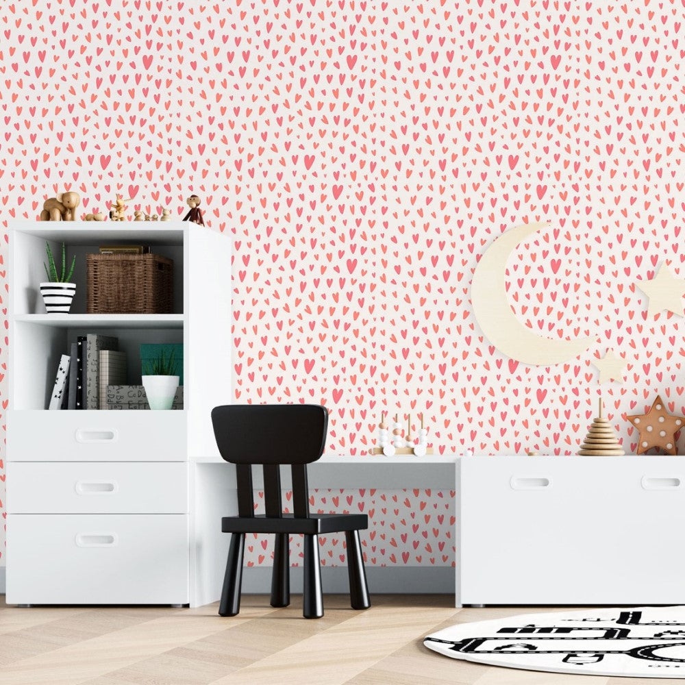 Hearts Peel & Stick Wallpaper N015172