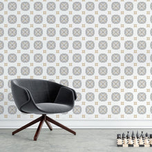 Load image into Gallery viewer, Neutral Tile Peel &amp; Stick Wallpaper N015175
