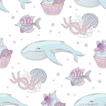 Load image into Gallery viewer, Animais Marinhos Peel &amp; Stick Wallpaper N015189
