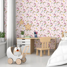 Load image into Gallery viewer, Childlike Unicorns Peel &amp; Stick Wallpaper N015191

