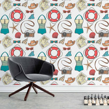 Load image into Gallery viewer, Beach Vacations Peel &amp; Stick Wallpaper N015195
