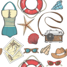 Load image into Gallery viewer, Beach Vacations Peel &amp; Stick Wallpaper N015195
