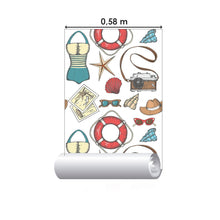 Load image into Gallery viewer, Beach Vacations Peel &amp; Stick Wallpaper N015195
