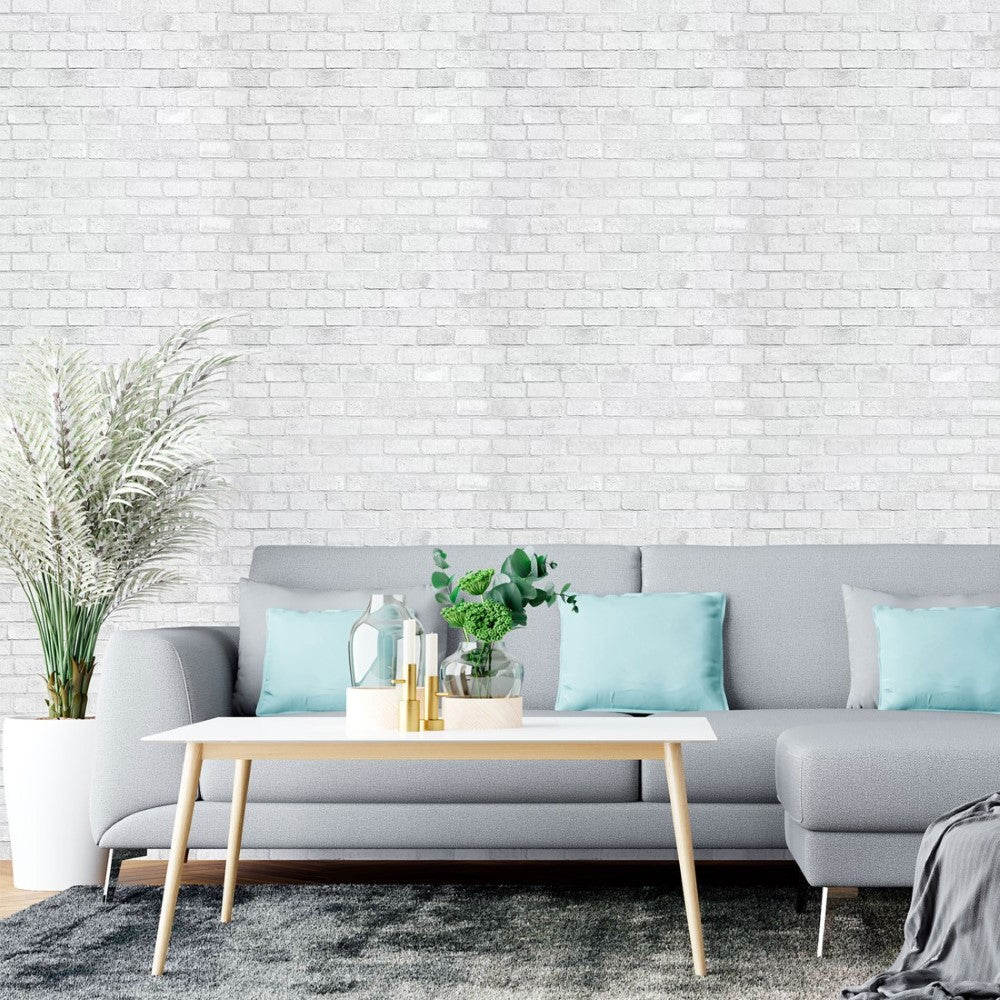Light Wall Brick Peel & Stick Wallpaper N015203