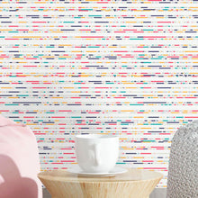 Load image into Gallery viewer, Abstract Teen Striped Peel &amp; Stick Wallpaper N016004
