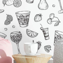 Load image into Gallery viewer, Abstract Leaves and Flowers Peel &amp; Stick Wallpaper N016030
