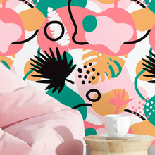 Load image into Gallery viewer, Abstract Leaves Peel &amp; Stick Wallpaper N016039
