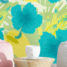 Load image into Gallery viewer, Tropical Floral Peel &amp; Stick Wallpaper N016041
