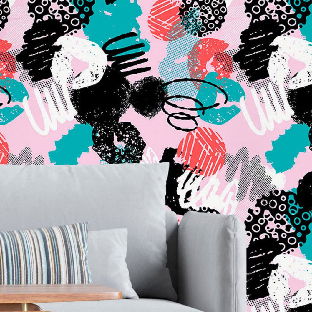 Abstract Peel & Stick Wallpaper N016043