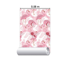 Load image into Gallery viewer, Tropical Aves Flamingo Peel &amp; Stick Wallpaper N016072
