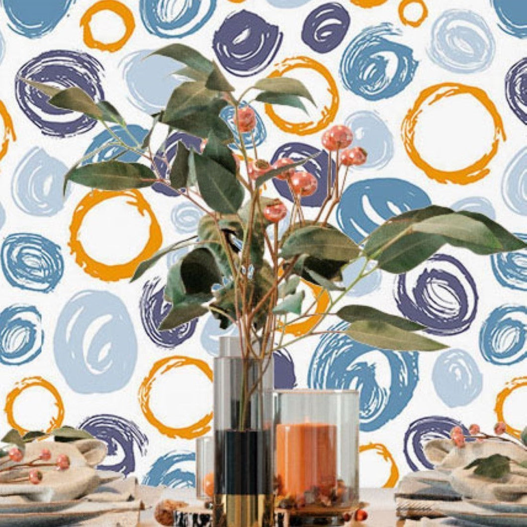 Abstract Dots Peel & Stick Wallpaper N017037