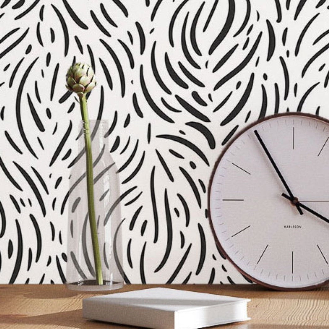 Abstract Animal Print Peel & Stick Wallpaper N017044