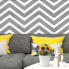 Load image into Gallery viewer, Chevron Striped P&amp;B Peel &amp; Stick Wallpaper N017050
