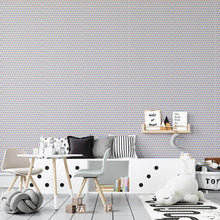 Load image into Gallery viewer, Blue Polka Dots Peel &amp; Stick Wallpaper N04015
