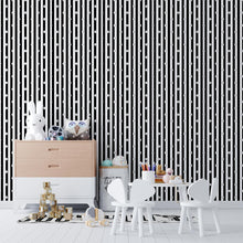 Load image into Gallery viewer, Stripes With Bubbles Peel &amp; Stick Wallpaper N04018
