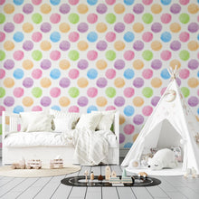 Load image into Gallery viewer, Colorful Bubbles Watercolor Peel &amp; Stick Wallpaper N04026

