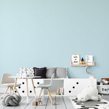 Load image into Gallery viewer, Blue Polka Dots White Peel &amp; Stick Wallpaper N04028
