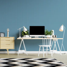 Load image into Gallery viewer, Blue Polka Dots White Peel &amp; Stick Wallpaper N04030
