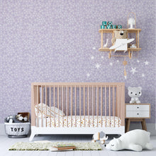 Load image into Gallery viewer, Lilac Polka Dots Peel &amp; Stick Wallpaper N04038
