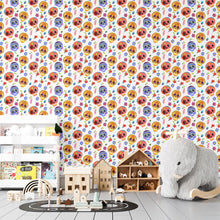 Load image into Gallery viewer, Mexican Skull Colorful Peel &amp; Stick Wallpaper N04054
