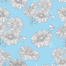 Load image into Gallery viewer, Floral Blue Peel &amp; Stick Wallpaper N04065
