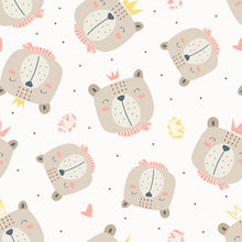 Load image into Gallery viewer, Bear with Crown Peel &amp; Stick Wallpaper N04080
