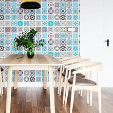 Load image into Gallery viewer, Delft Tile Vintage Peel &amp; Stick Wallpaper N04097
