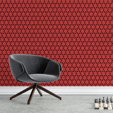 Load image into Gallery viewer, Geometric Blue and Red Peel &amp; Stick Wallpaper N04099
