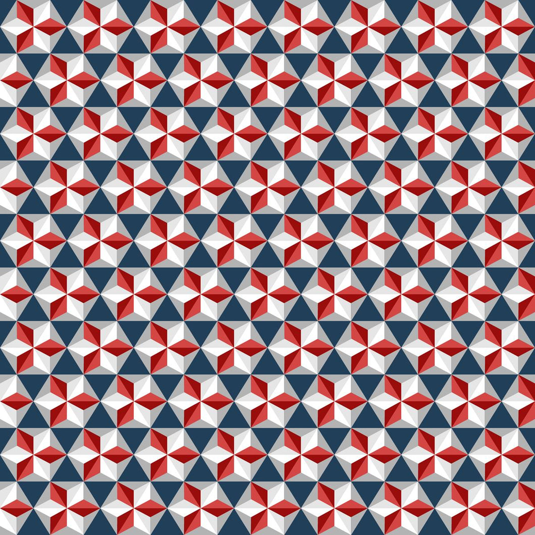 Geometric Retro Peel & Stick Wallpaper N04102