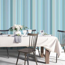Load image into Gallery viewer, Blue Striped Peel &amp; Stick Wallpaper N04118
