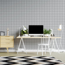 Load image into Gallery viewer, Stripes White and Black Peel &amp; Stick Wallpaper N04120
