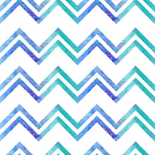 Load image into Gallery viewer, Chevron Green and Blue Peel &amp; Stick Wallpaper N04121

