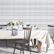 Load image into Gallery viewer, Plaid Grey Peel &amp; Stick Wallpaper N04127
