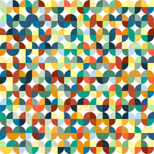 Load image into Gallery viewer, Colorful Geometric Retro Peel &amp; Stick Wallpaper N04129

