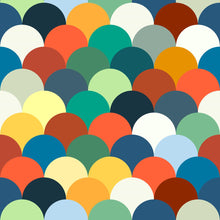 Load image into Gallery viewer, Colorful Mermaid Tail Peel &amp; Stick Wallpaper N04132
