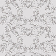 Load image into Gallery viewer, Damask Black and White Peel &amp; Stick Wallpaper N04149
