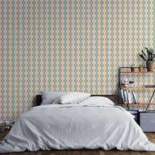 Load image into Gallery viewer, Orange Retro Peel &amp; Stick Wallpaper N04161
